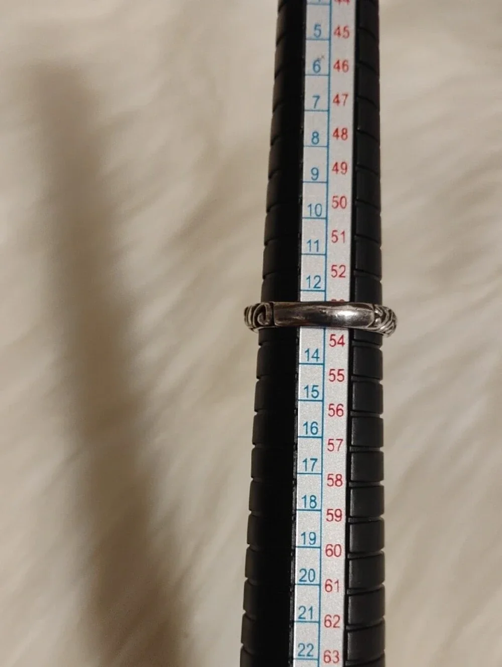David Schorr 18k & 925 Bypass Ring & Stones 6 1/2